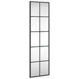 Vidaxl Mirror de pared rectangular 30x100 cm de hierro negro