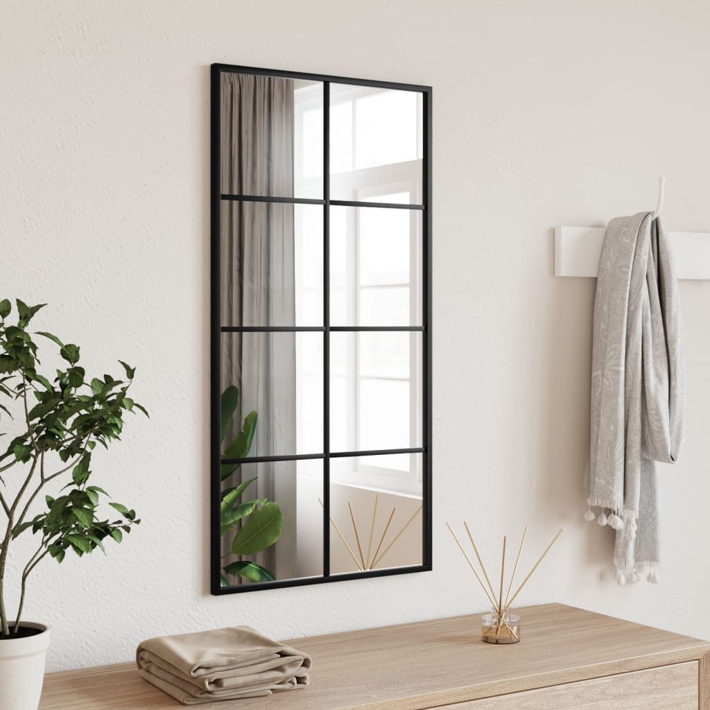 Vidaxx miroir mural rectangulaire 40x80 cm fer noir