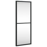 Vidaxl Mirror de pared rectangular 20x50 cm de hierro negro