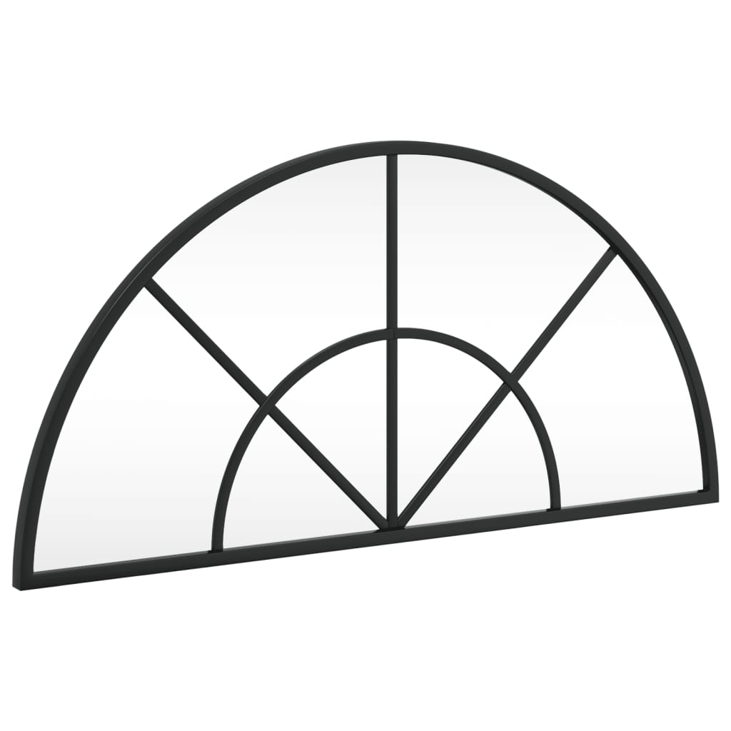 Vidaxx miroir mural arche 60x30 cm fer noir