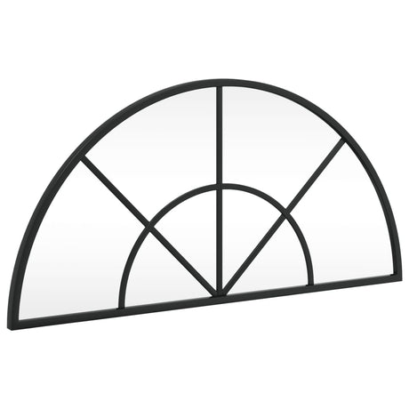 Vidaxx miroir mural arche 60x30 cm fer noir