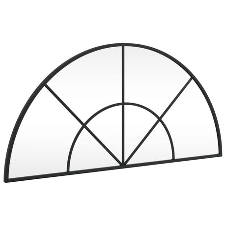 Vidaxx miroir mural arche 80x40 cm fer noir