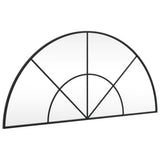 Vidaxx miroir mural arche 100x50 cm fer noir