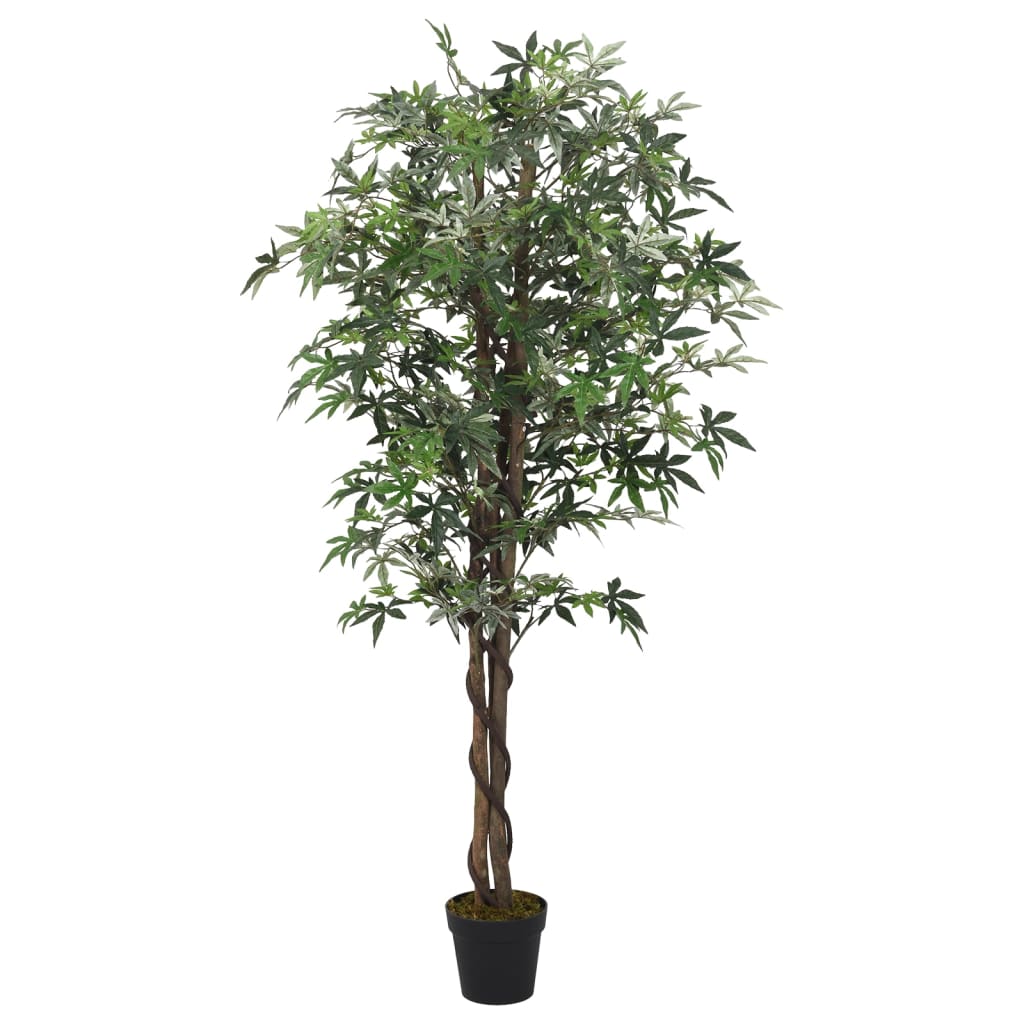 Vidaxl Artificial plant maple tree 672 leaves 180 cm green