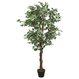 Vidaxl Artificial Plant Ficus 756 lämnar 150 cm grön