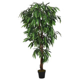 VidaXL Plante de manguier artificielle 600 feuilles 150 cm vert