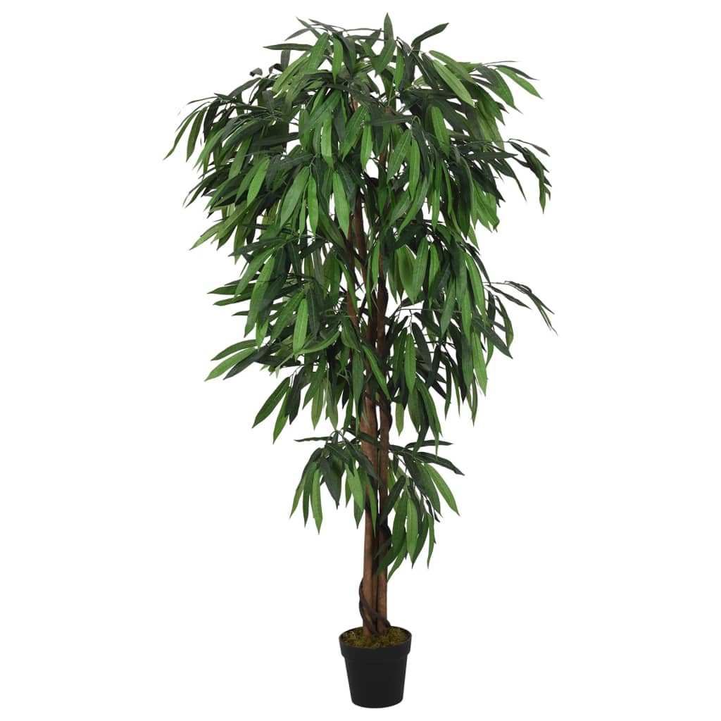 Vidaxl künstliche Pflanzen Mangoboom 600 Blätter 150 cm Grün