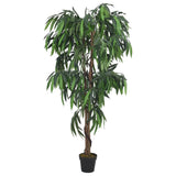 Vidaxl Artificial Plant Mangoboom 600 Leaves 150 cm Green