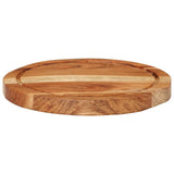 Vidaxl hakblok Ø 25x2,5 cm acaciahout solide