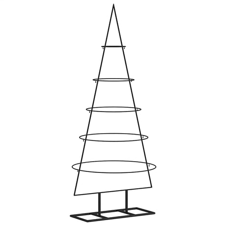 VidaXL décoration de Noël sapin de Noël 125 cm métal noir