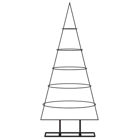 VidaXL décoration de Noël sapin de Noël 125 cm métal noir