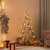 VidaXL décoration de Noël sapin de Noël 125 cm métal noir