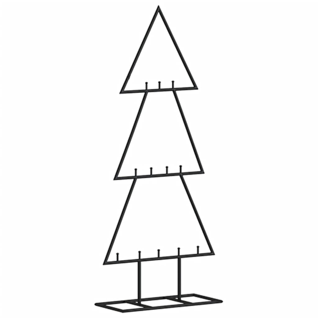 Vidaxl Décoration de Noël arbre de Noël 60 cm métal noir