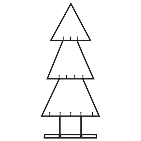 VidaXL décoration de Noël sapin de Noël 60 cm métal noir