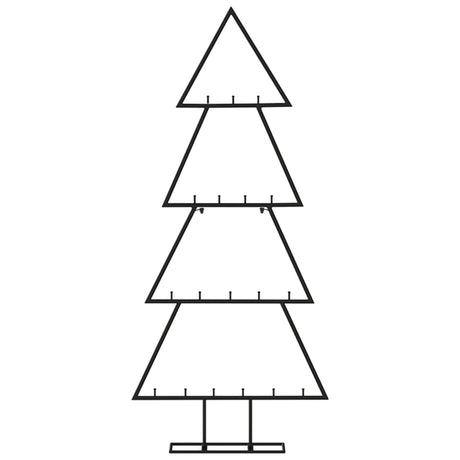 VidaXL décoration de Noël sapin de Noël 90 cm métal noir