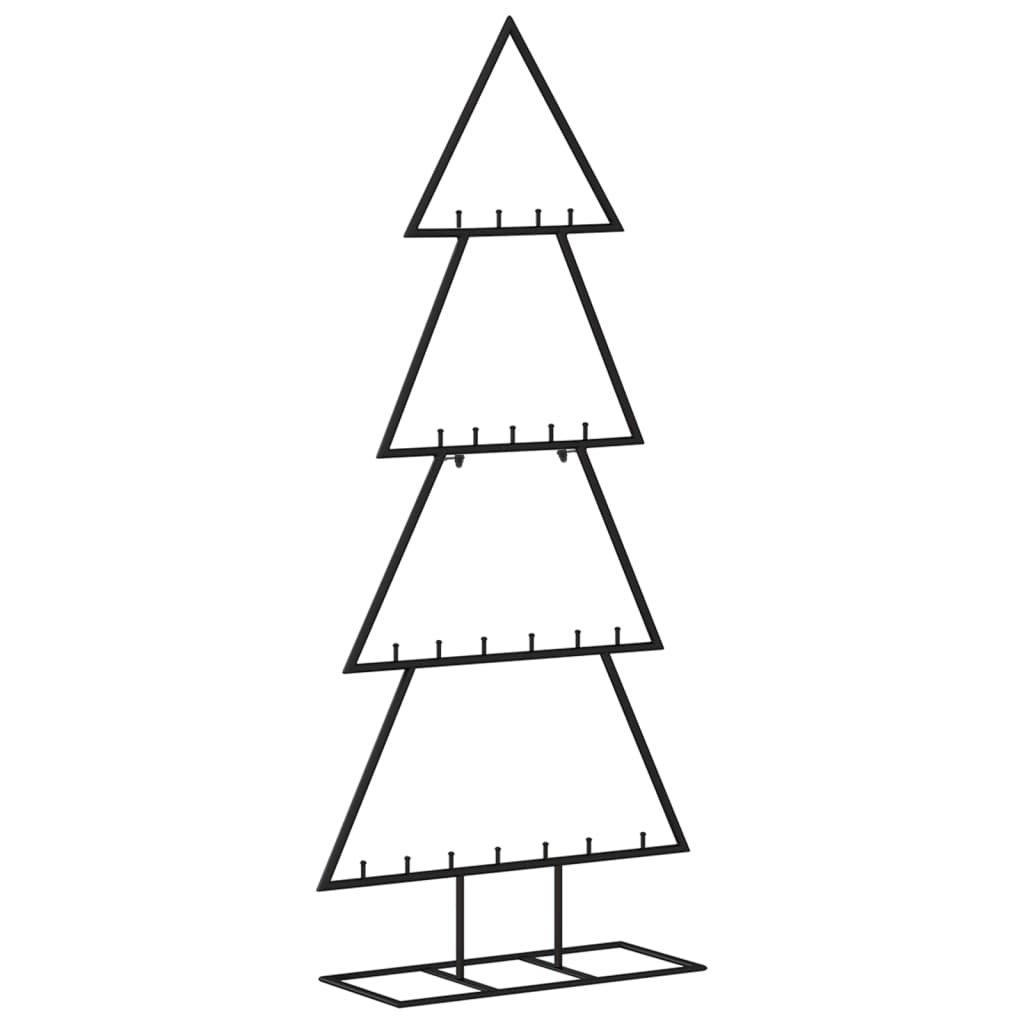 Vidaxl Weihnachtsdekoration Weihnachtsbaum 125 cm Metall Schwarz