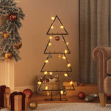 VidaXL décoration de Noël sapin de Noël 125 cm métal noir
