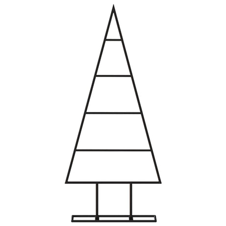 VidaXL décoration de Noël sapin de Noël 60 cm métal noir