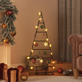 VidaXL décoration de Noël sapin de Noël 90 cm métal noir