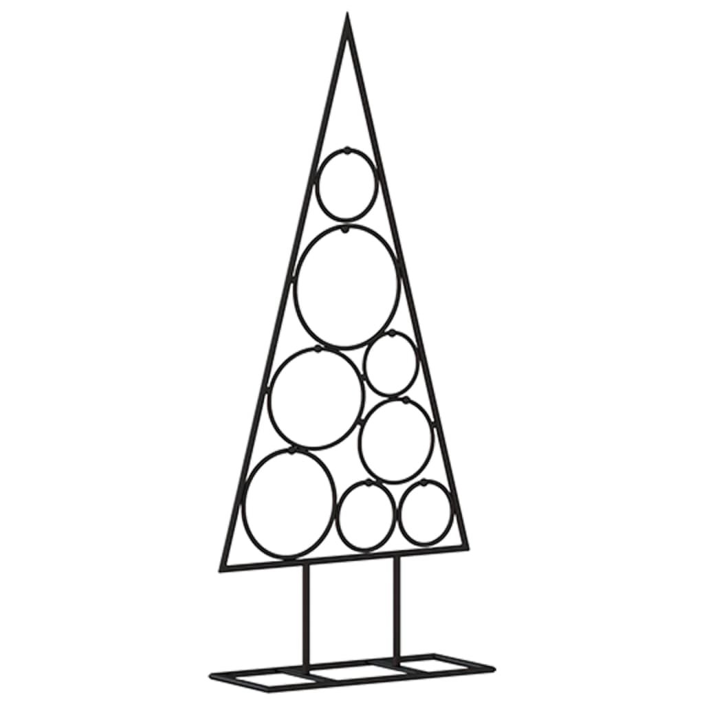 Vidaxl Décoration de Noël arbre de Noël 60 cm métal noir