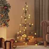 VidaXL décoration de Noël sapin de Noël 100 cm métal noir