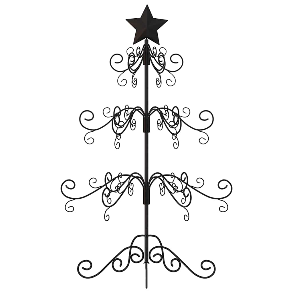 VidaXL décoration de Noël sapin de Noël 90 cm métal noir