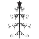 VidaXL décoration de Noël sapin de Noël 90 cm métal noir