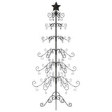 Vidaxl Decorazione natalizia albero di Natale 215 cm di metallo nero