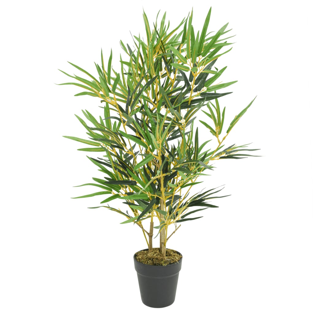 Vidaxl kunstig plante bambus 368 blader 80 cm grønn