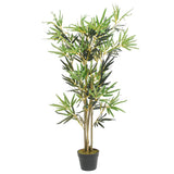 VidaXL plante artificielle bambou 552 feuilles 120 cm vert