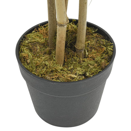 VidaXL plante artificielle bambou 552 feuilles 120 cm vert