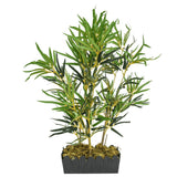 VidaXL artificial plant bamboo 368 leaves 80 cm green