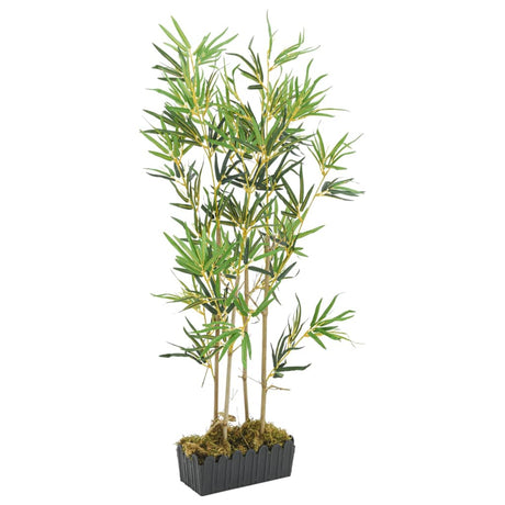 VidaXL plante artificielle bambou 552 feuilles 120 cm vert