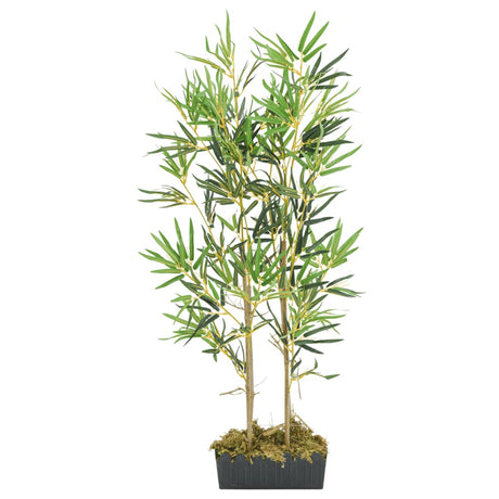 VidaXL plante artificielle bambou 552 feuilles 120 cm vert