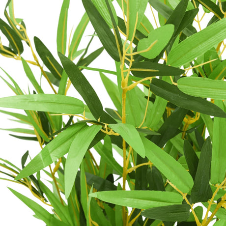VidaXL plante artificielle bambou 552 feuilles 120 cm vert