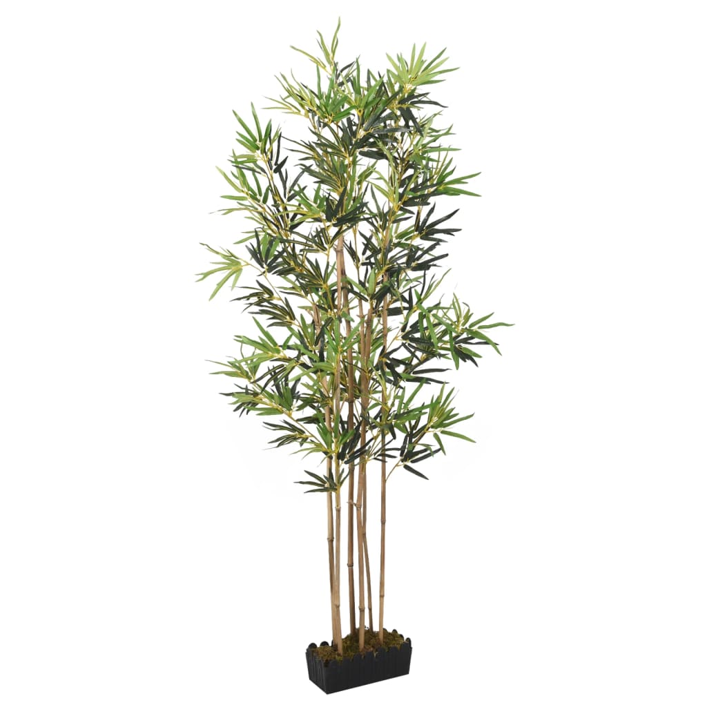 Vidaxl Bambú de planta artificial 828 Hojas de 150 cm verde