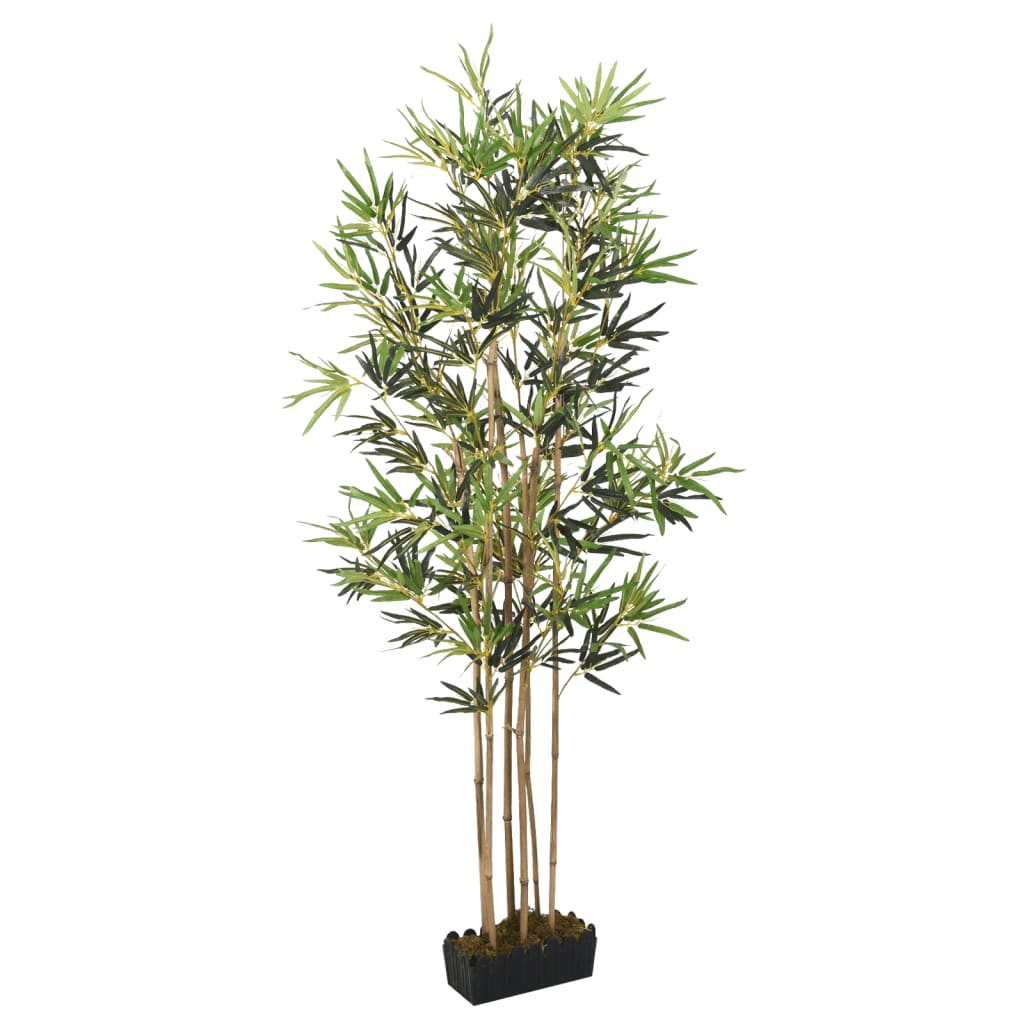 Vidaxl kunstig plante bambus 1104 blader 180 cm grønn