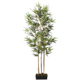 Vidaxl Bambú de plantas artificiales 1104 Hojas de 180 cm verde