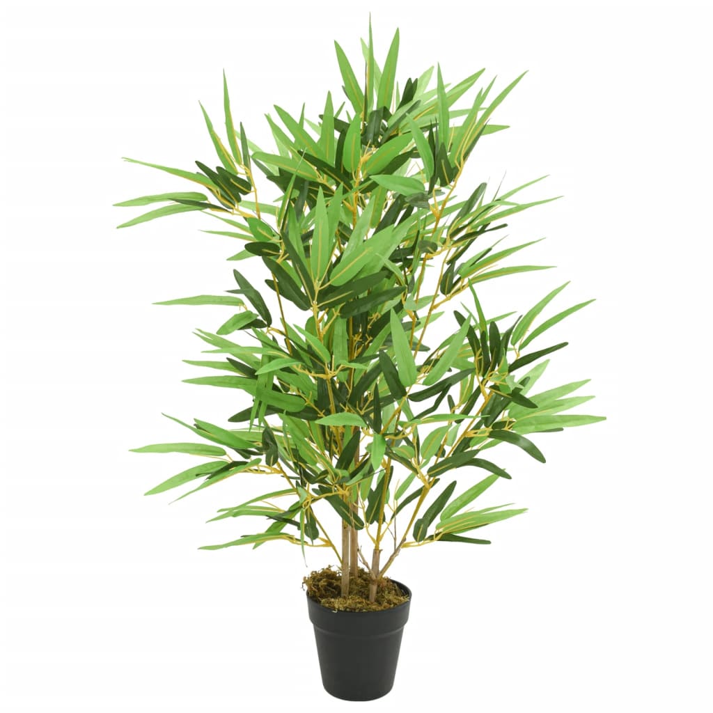 Vidaxl planta artificial bambú 368 hojas 80 cm verde