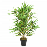 VidaXL plante artificielle bambou 368 feuilles 80 cm vert