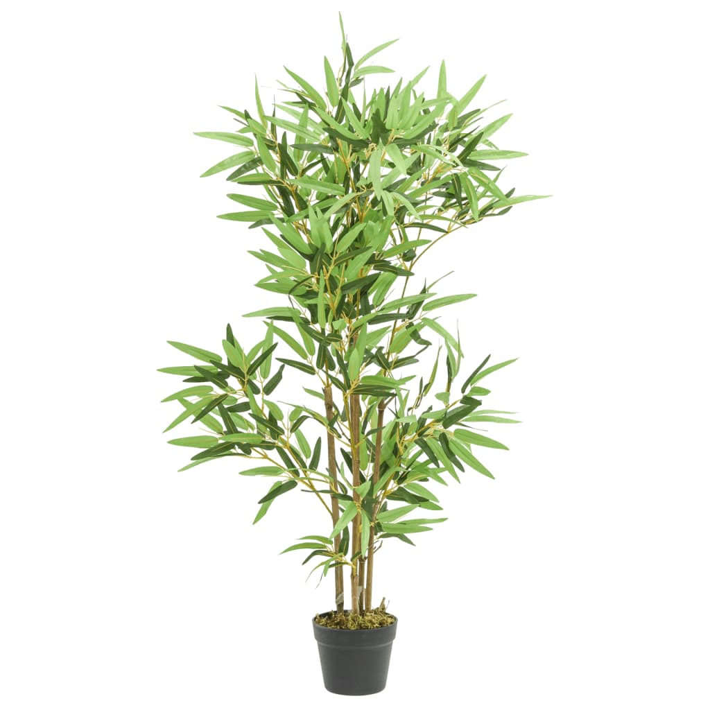 VidaXL plante artificielle bambou 552 feuilles 120 cm vert