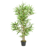 VidaXL plante artificielle bambou 552 feuilles 120 cm vert