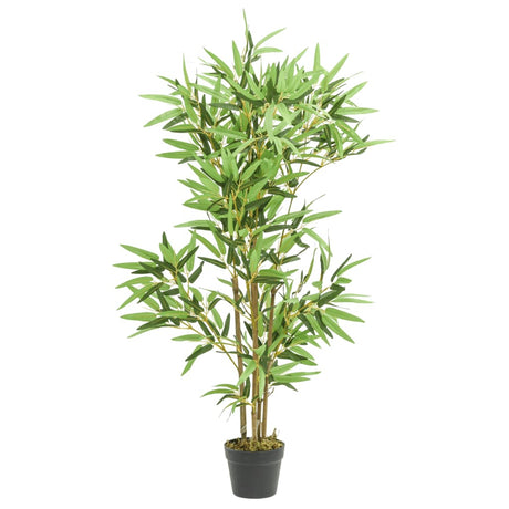 VidaXL plante artificielle bambou 552 feuilles 120 cm vert