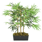 VidaXL artificial plant bamboo 368 leaves 80 cm green