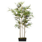 Vidaxl Artificial Plant Bamboo 552 Leaves 120 cm Green