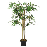 Vidaxl kunstig plante bambus 760 blader 120 cm grønn