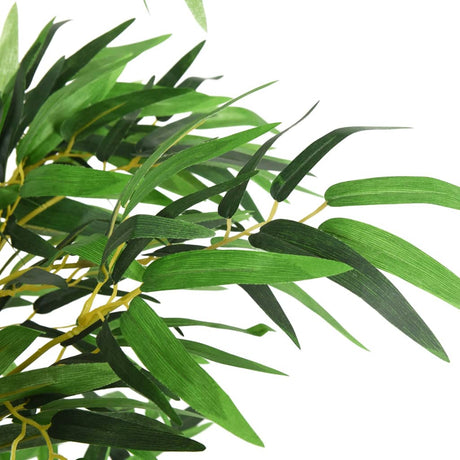 VidaXL plante artificielle bambou 380 feuilles 80 cm vert