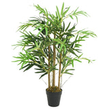 Vidaxl Plant Artificial Plant Bamboo 500 Foglie 80 cm Verde