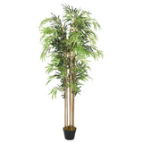 Vidaxl Artificial Plant Bamboo 1095 lämnar 150 cm grön