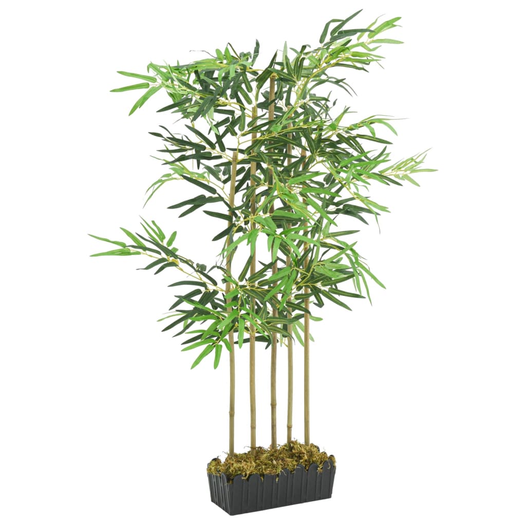 Vidaxl Artificial Plant Bamboo 730 Leaves 120 cm Green